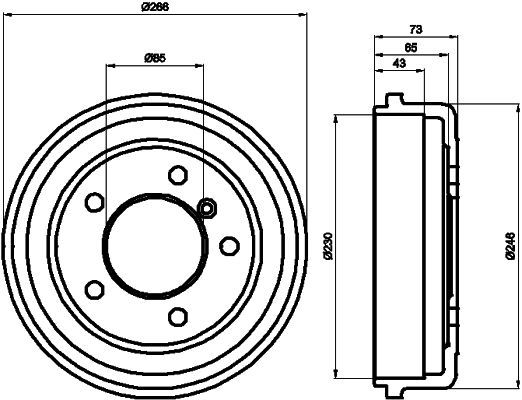 HELLA PAGID Jarrurumpu 8DT 355 301-151